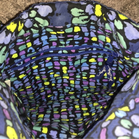 Vera Bradley Indigo Pop Retired Pattern Quilted Purse - Picture 5 of 10